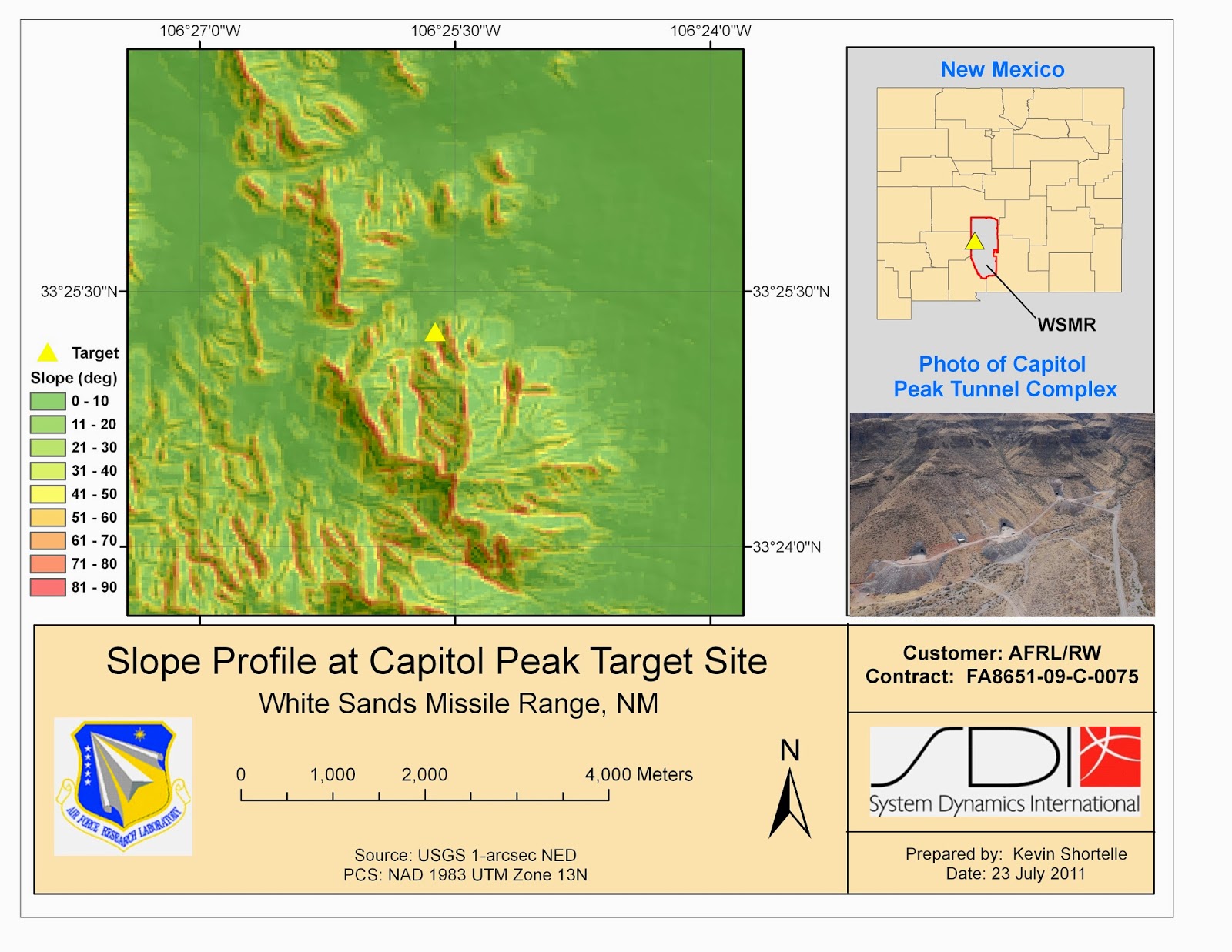 Geo2030 Consulting, LLC White Sands Missile Range Topography