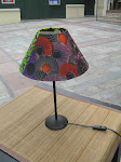 lampe en tissu wax