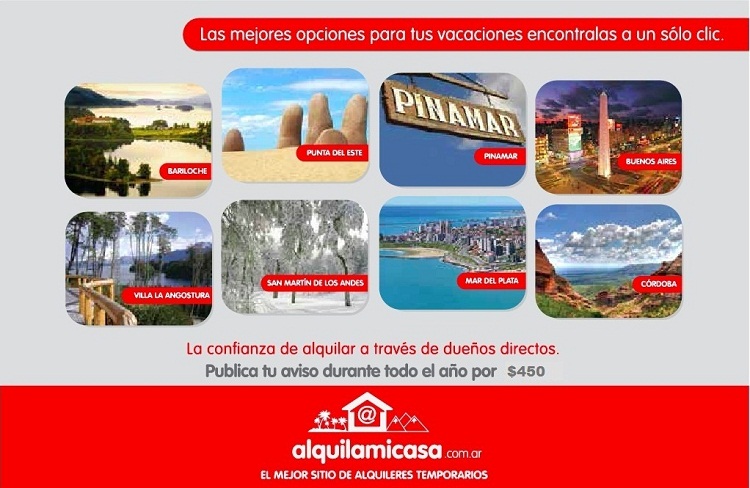 AlquilaMiCasa.com.ar - Alojamiento en Argentina y Uruguay