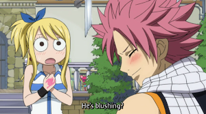 Natsu's Blushing