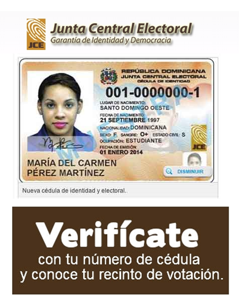 VERIFICATE JUNTA CENTRAL ELECTORAL