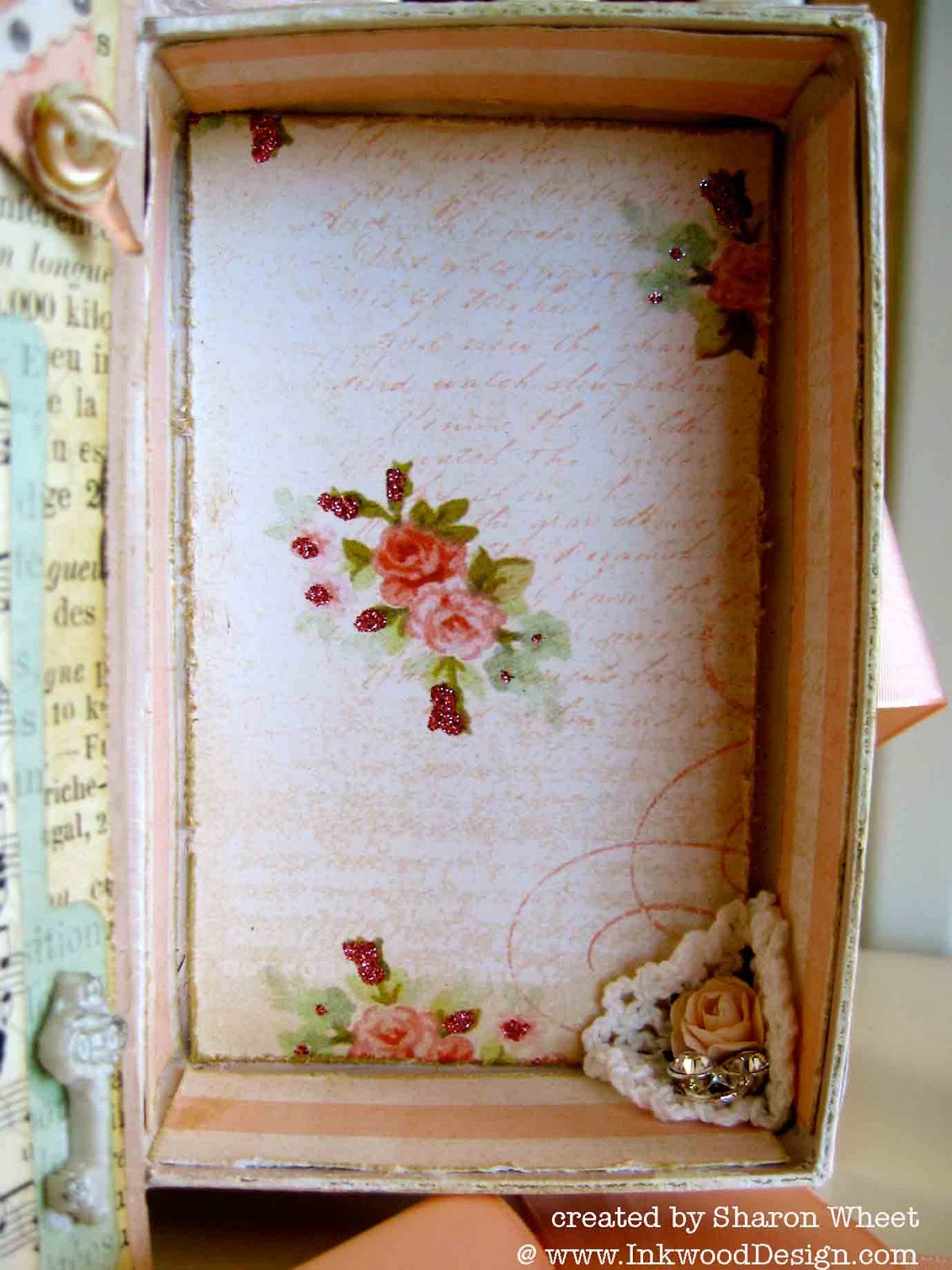 Designs by Sharon Altered Paper Mache Book Box Complete