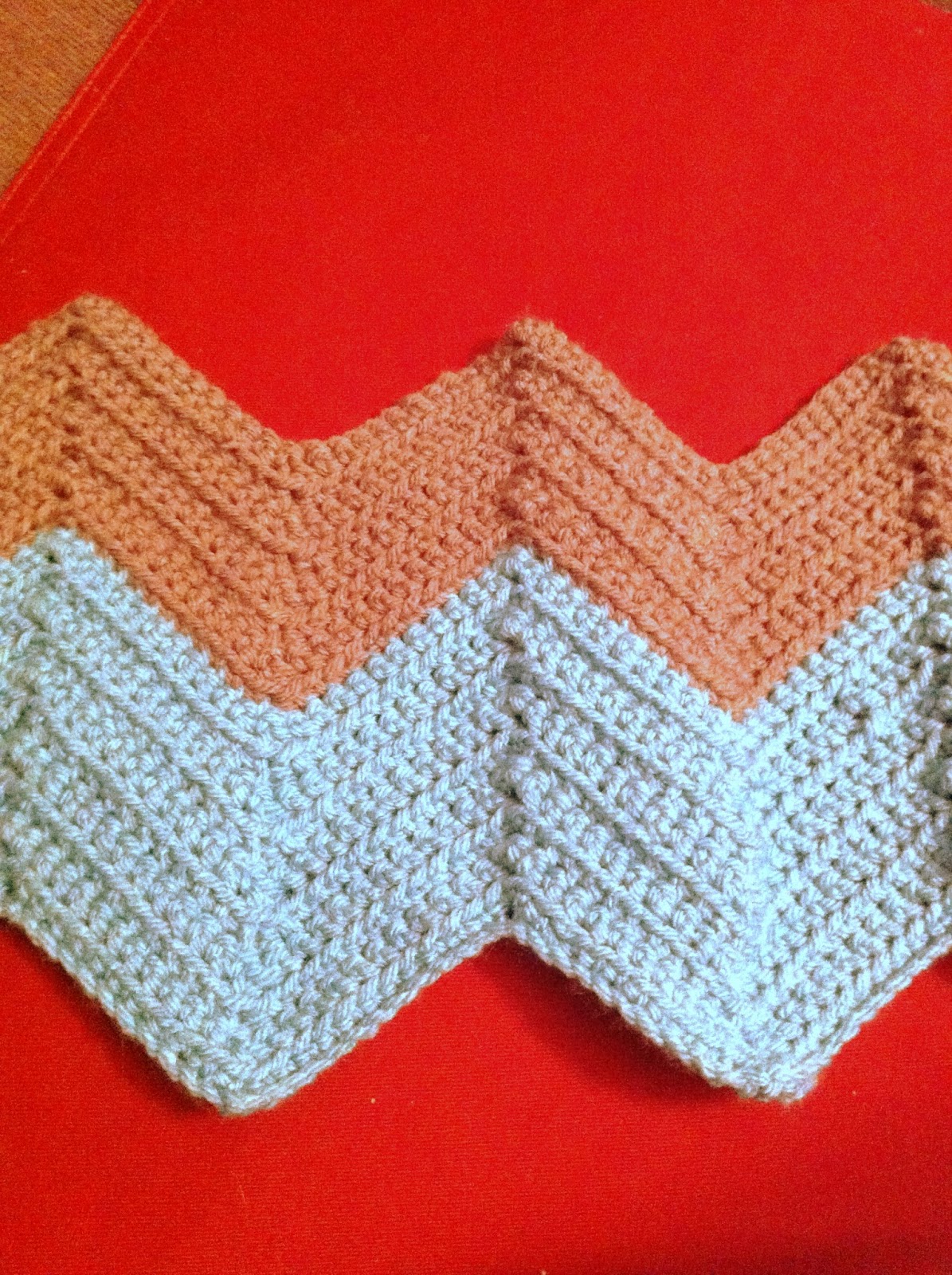 ... your desired length! Then you will have a beautiful chevron blanket
