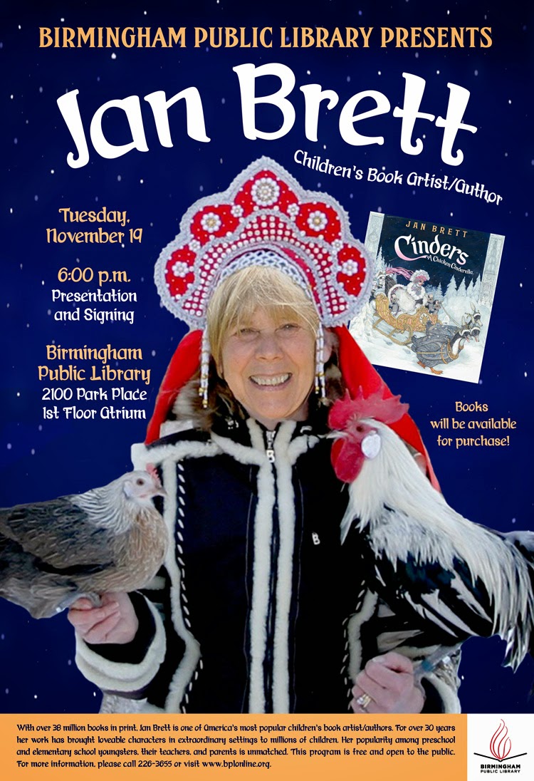 Birmingham Public Library Children's Author Jan Brett Is Coming to BPL