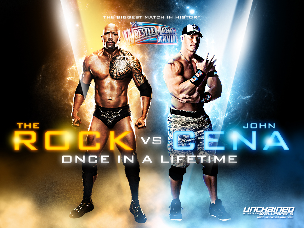 WWE WALLPAPERS The Rock Vs John Cena john cena vs the rock 2012 john cena vs rock john