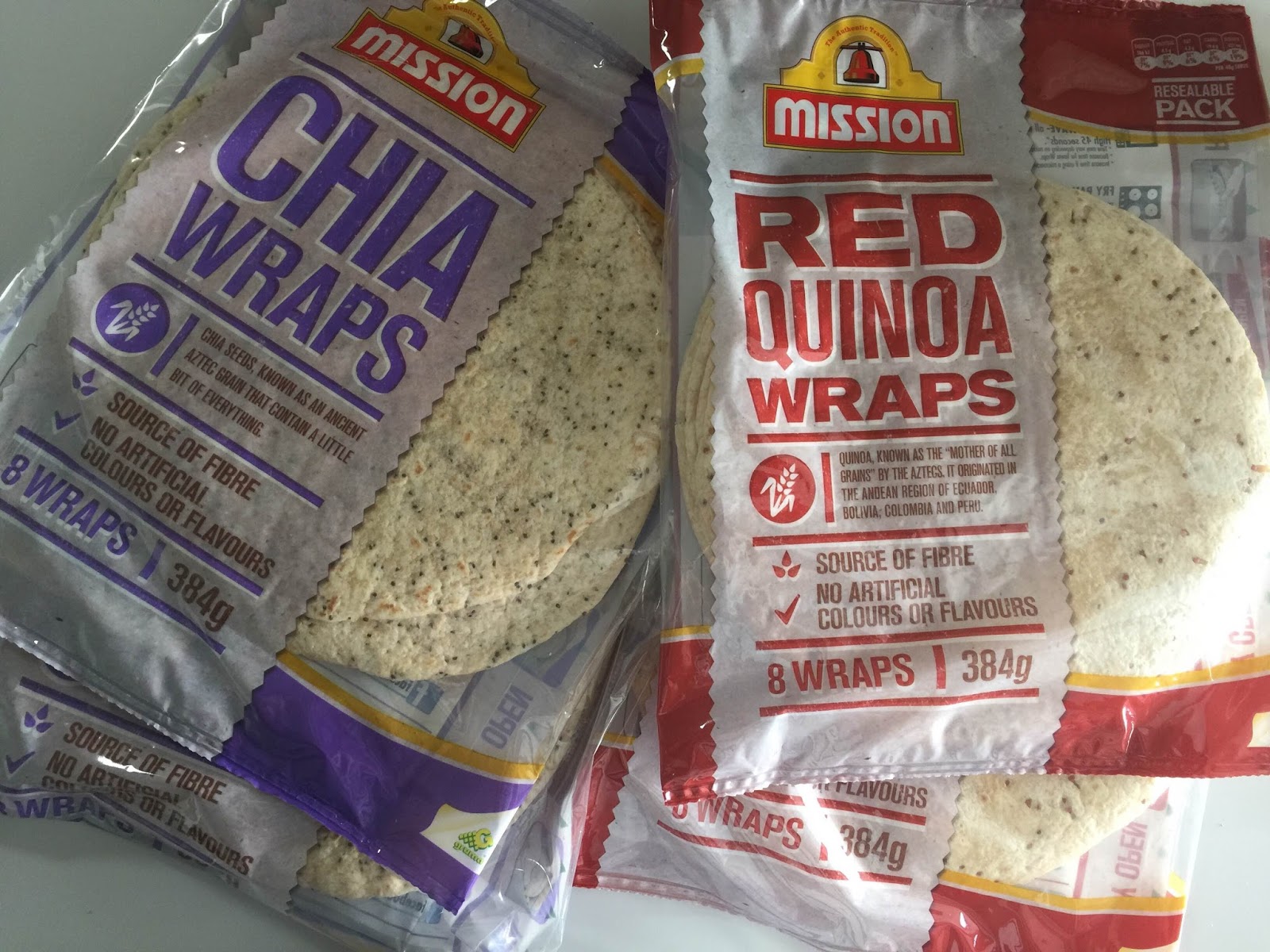 Mission Foods Red Quinoa and Chia Wraps REVIEW