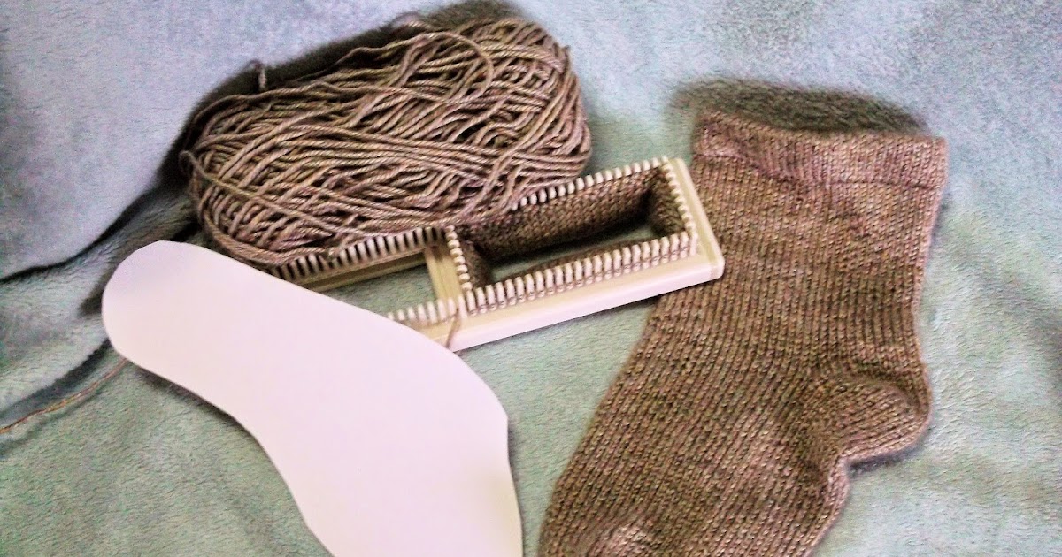 The Loom Muse How to Loom Knit a Basic Sock to Fit Anyone