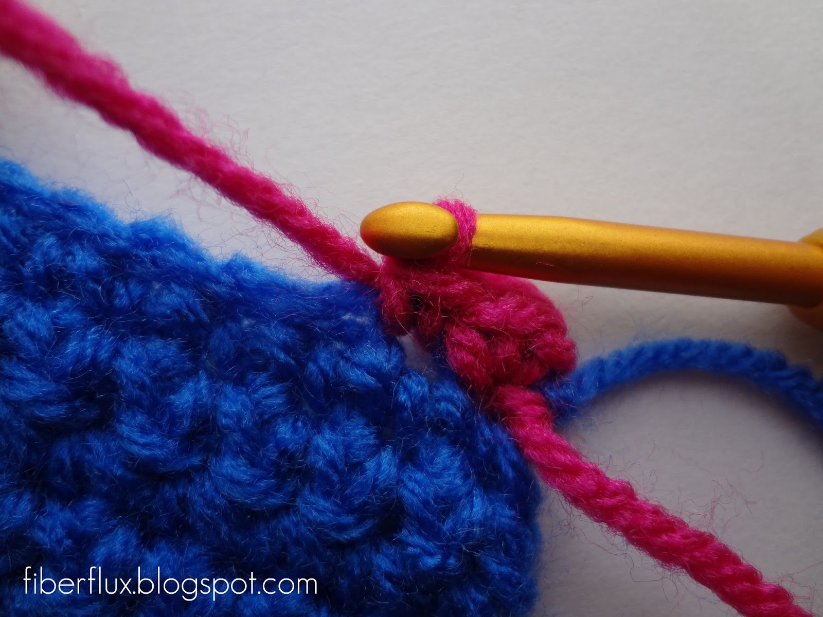 Fiber Flux How to Crochet Blanket Stitch Edging