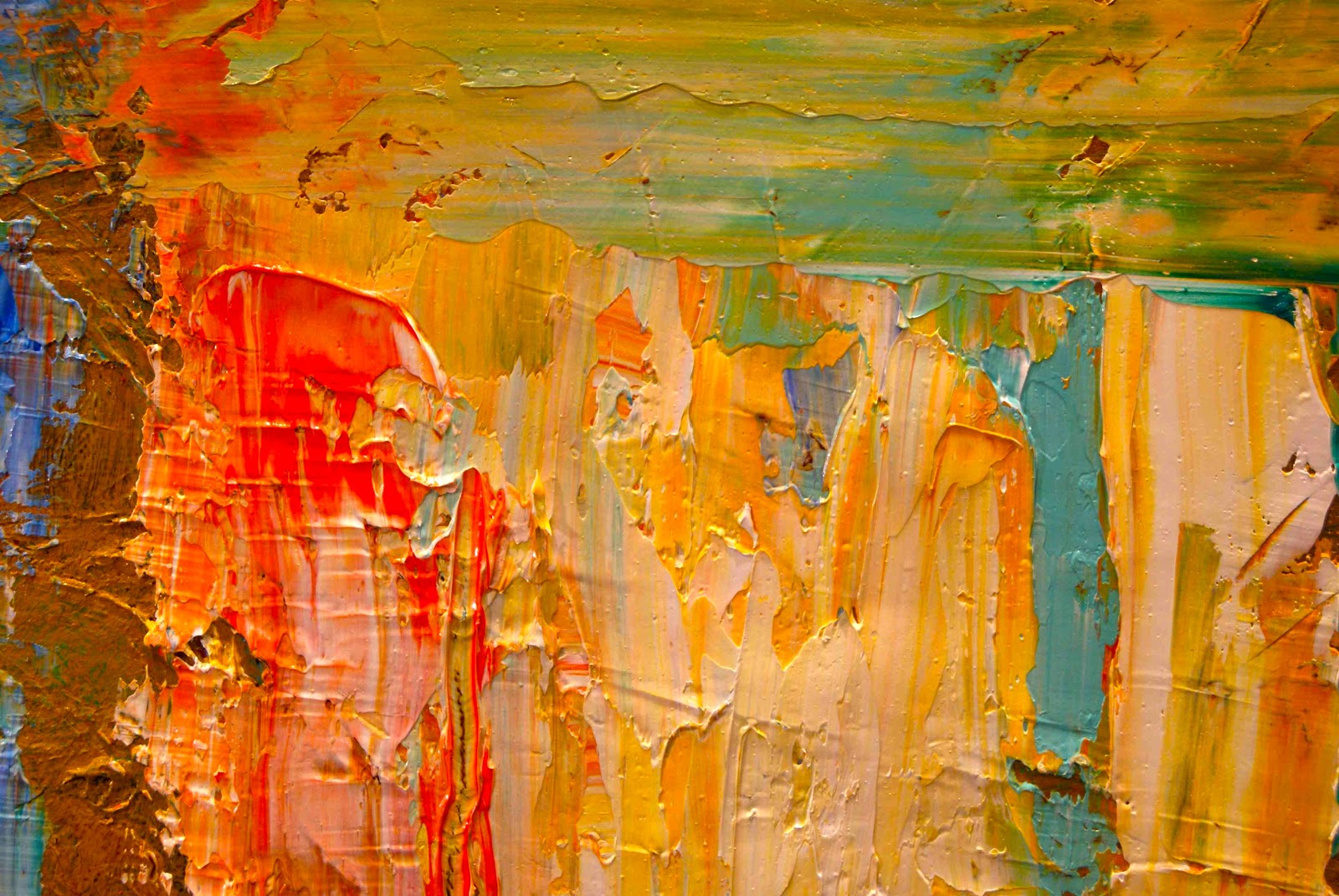 California Artwork Bright Colorful Abstract Art by Theresa Paden