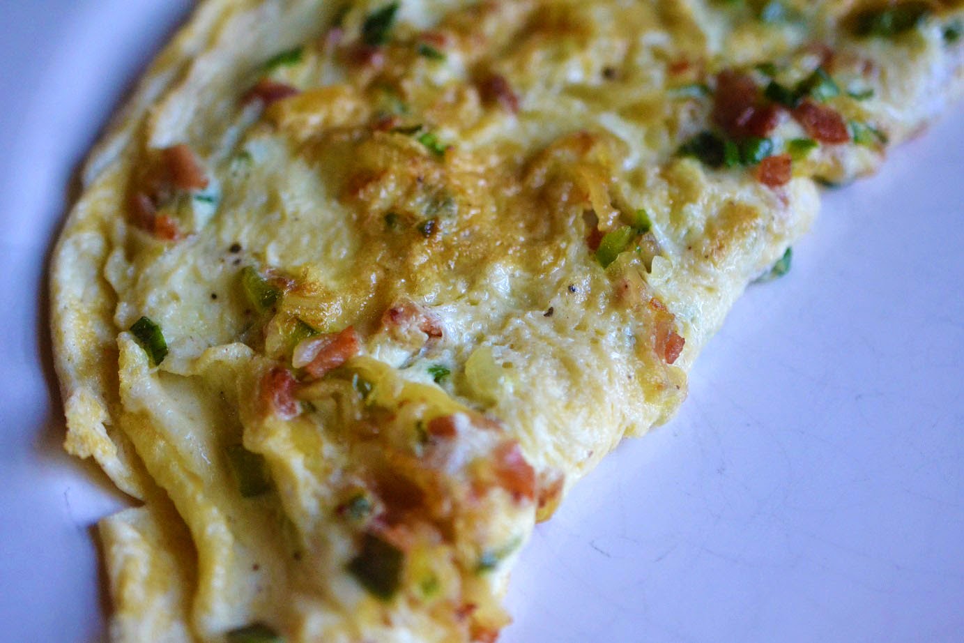 Greedy Girl Potato and Bacon Omelette