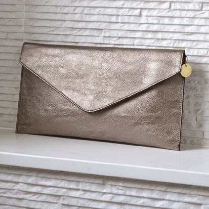Ma Bicyclette: Buy Handmade | Christmas Gift Guide For Her - Personalised Metallic Clutch Bag