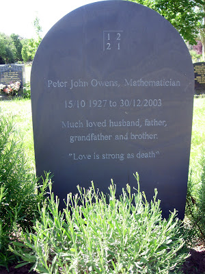 Headstone in Welsh Slate