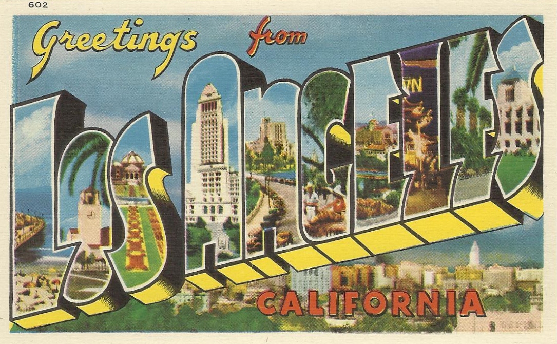 Vintage Travel Postcards Los Angeles Postcard Book