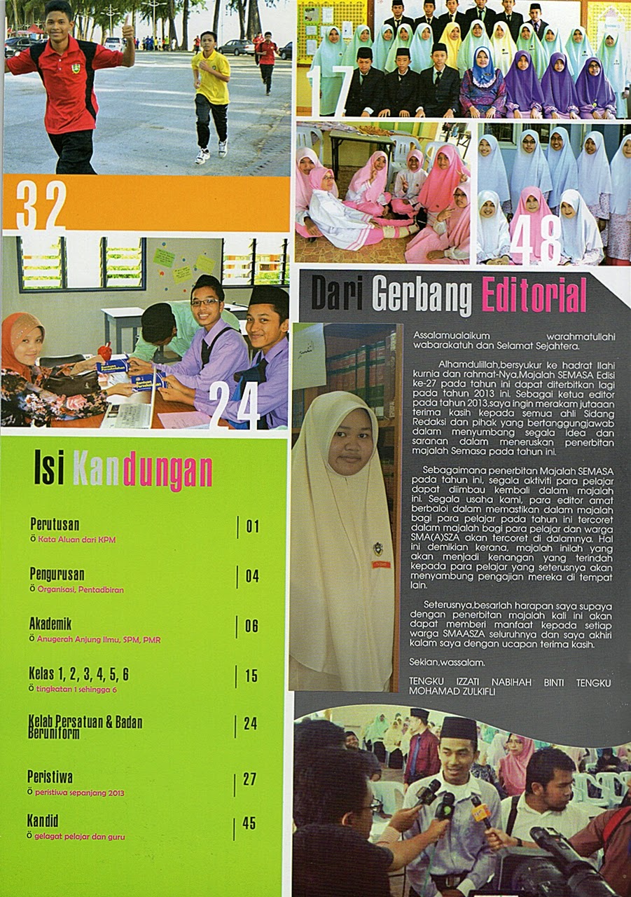 Majalah sekolah ~ SMA(A) Sultan Zainal Abidin