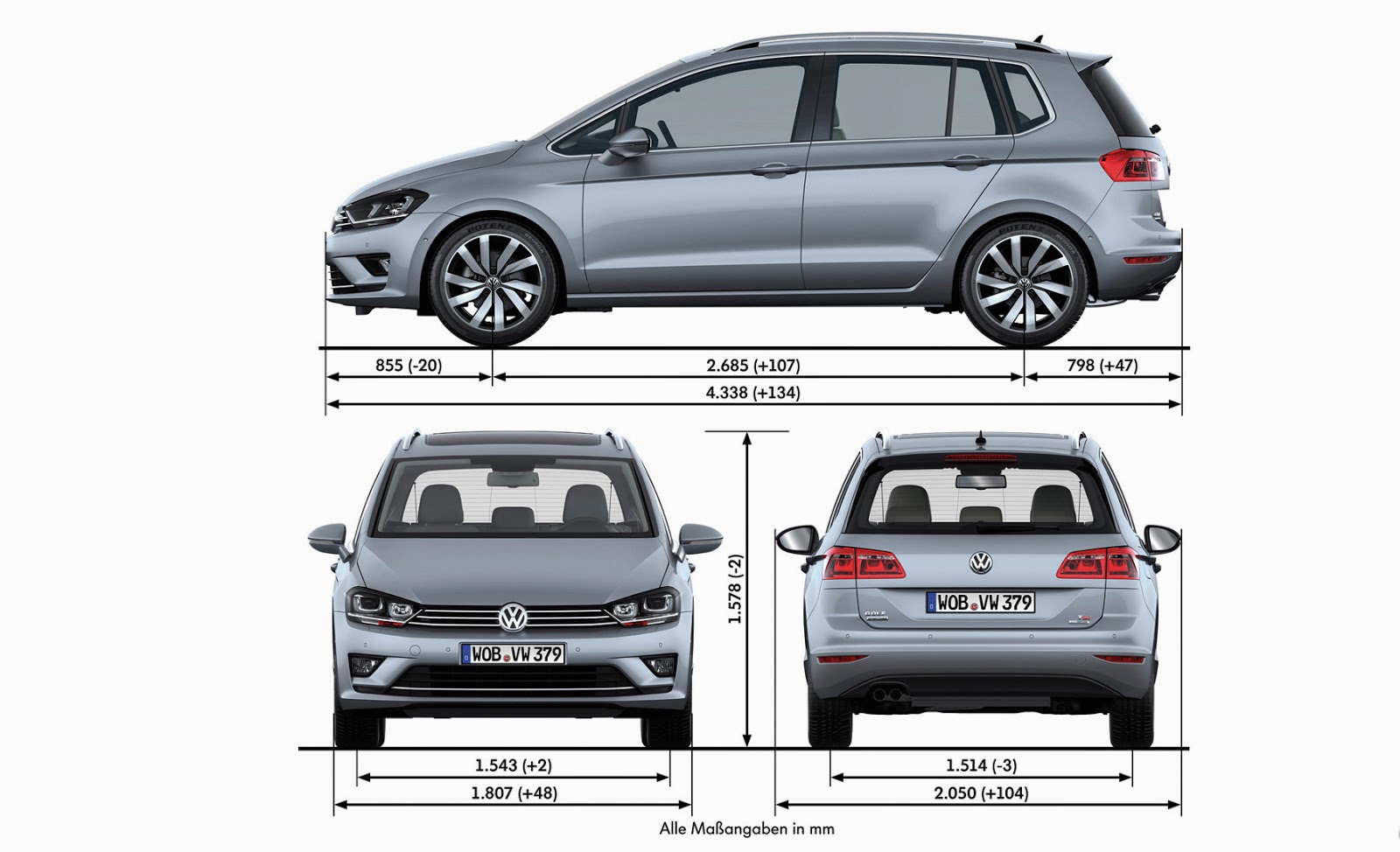 2014 Volkswagen Golf Sportsvan High Wheels