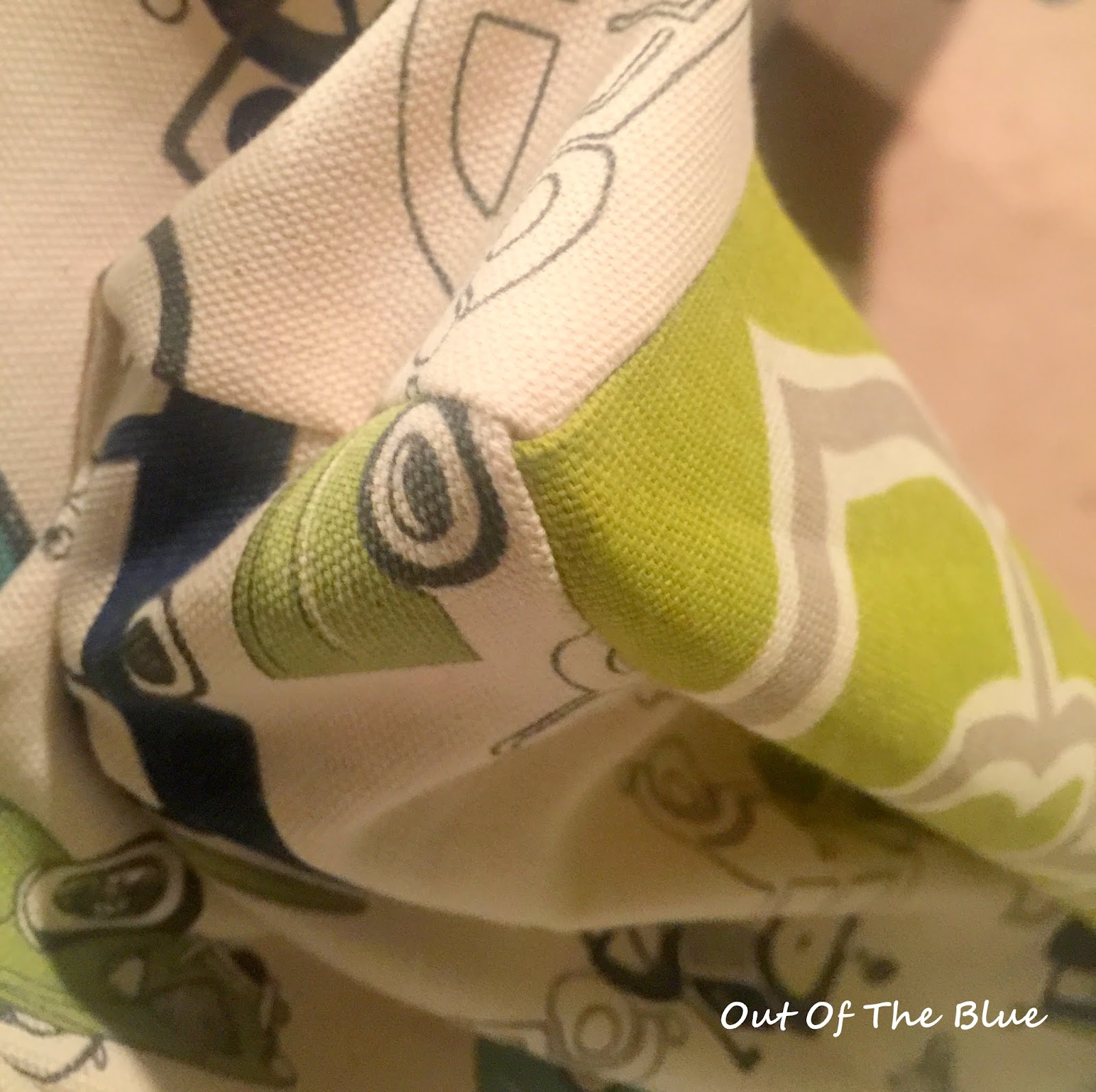 Out Of The Blue Bean Bag Cubes a story and a tutorial