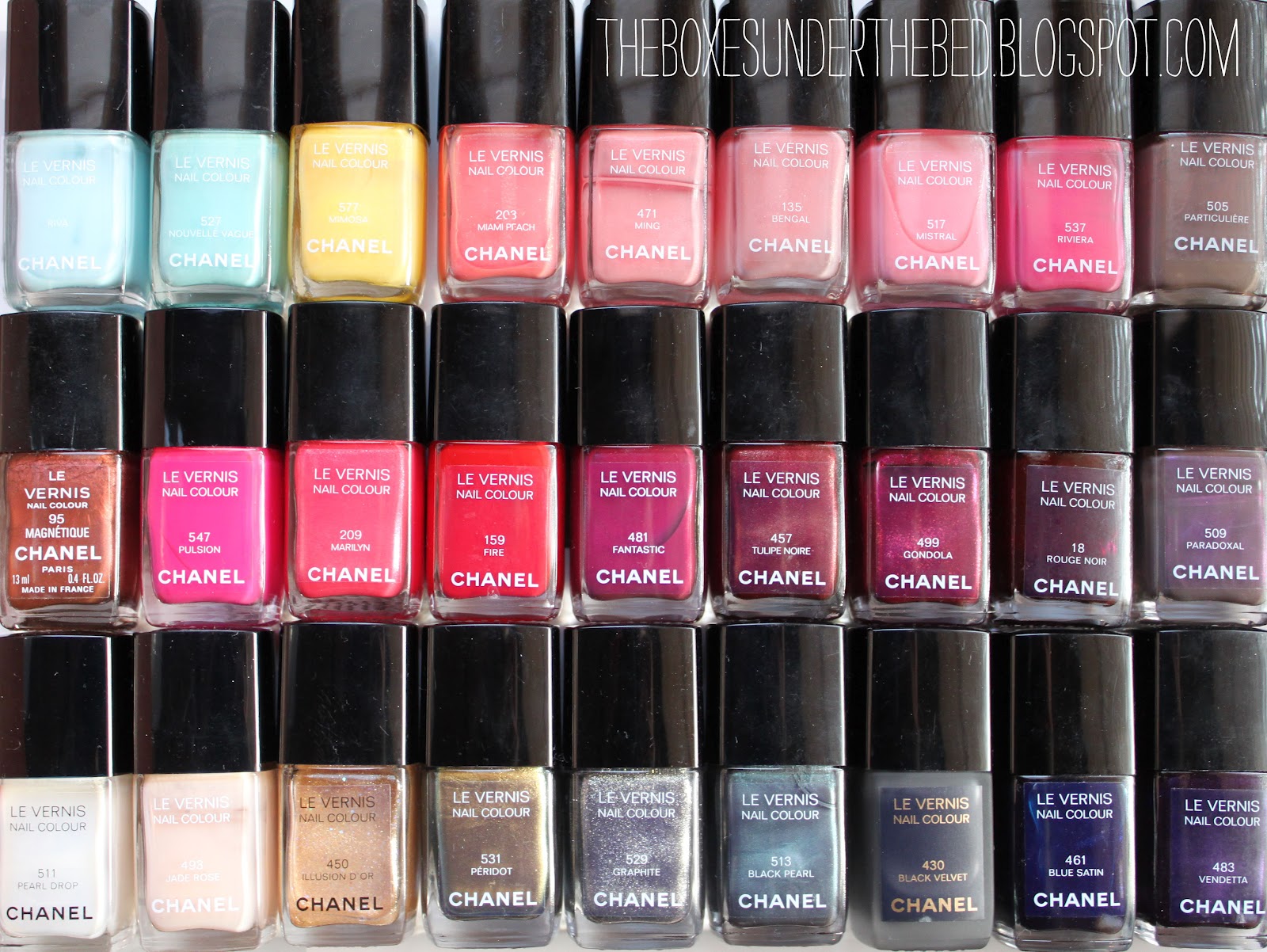 The boxes under the bed: Chanel Le Vernis Collection