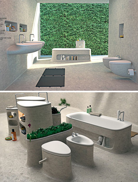 Modernos lavados de baño diseñados por Art-Tic - BonitaDecoración.com