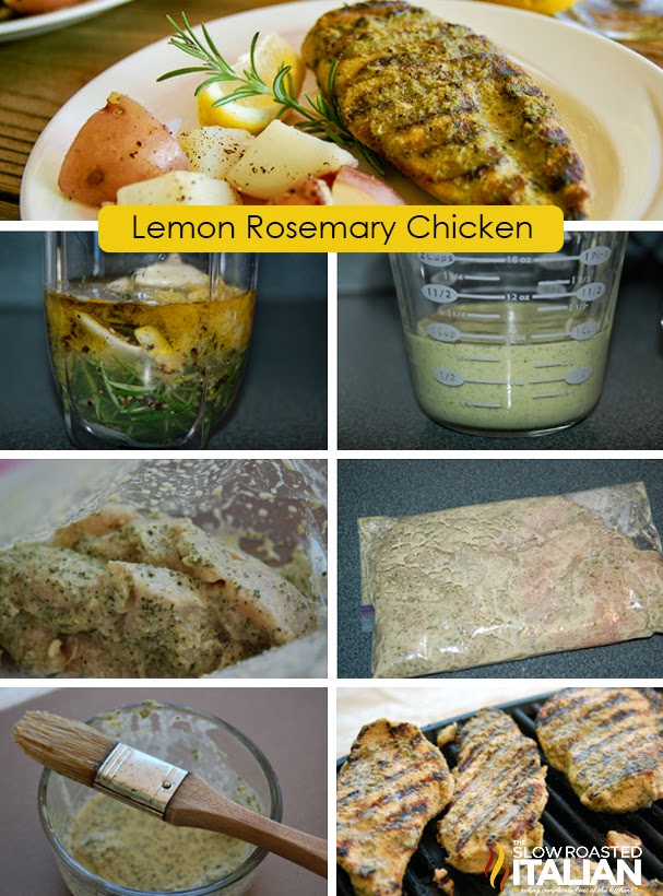 Simple Rosemary Lemon Marinade and Grilled Chicken
