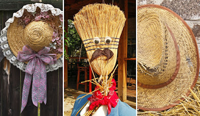Decoração Festa Junina - Vassoura e chapéu -