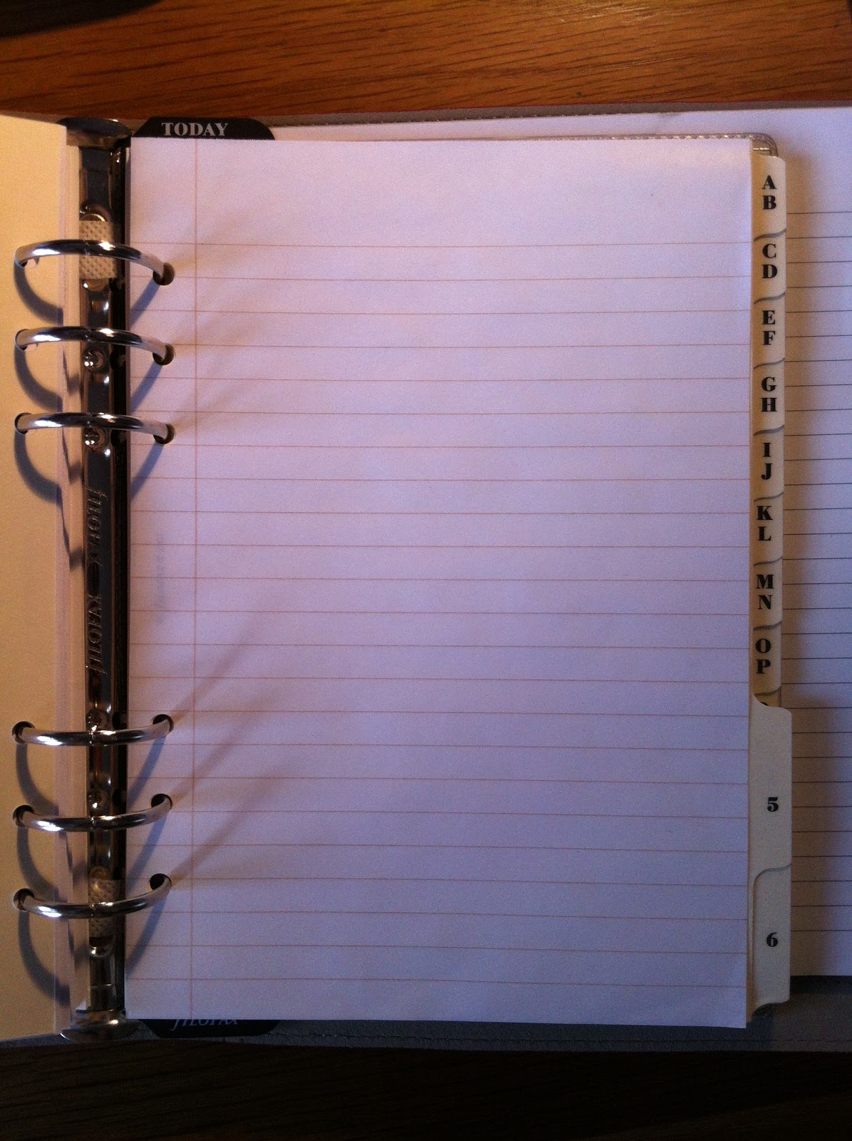 My Life All in One Place: Filofax A5 lined paper - a better and cheaper