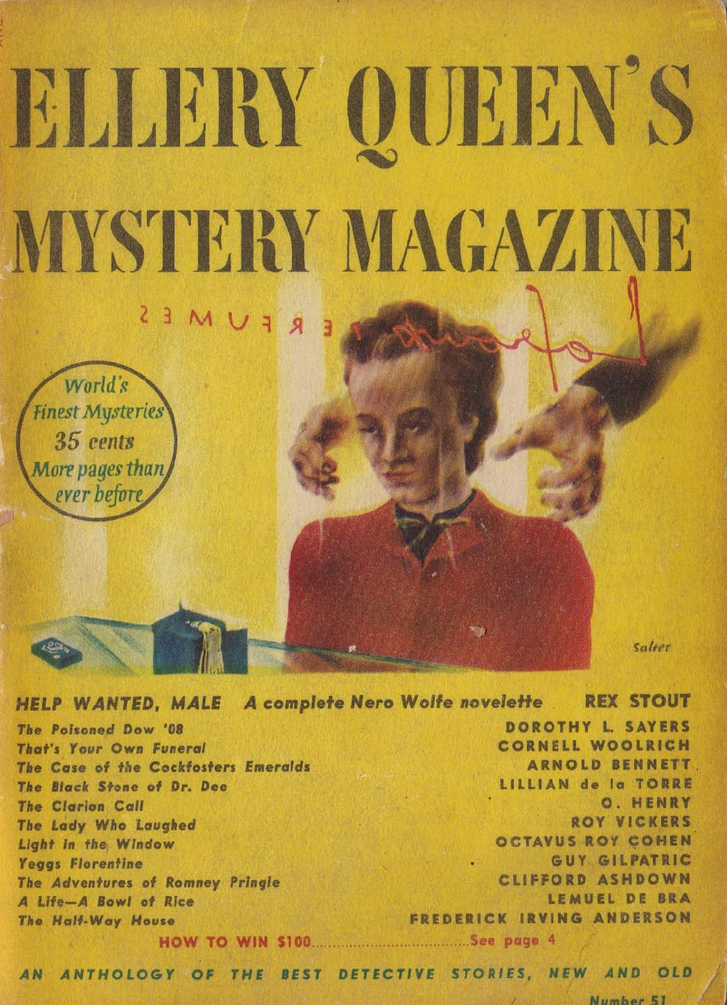Ellery Queen's Mystery Magazine February 1948 Yesterday's Newsstand