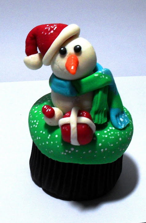 Cupcake Boneco de Neve