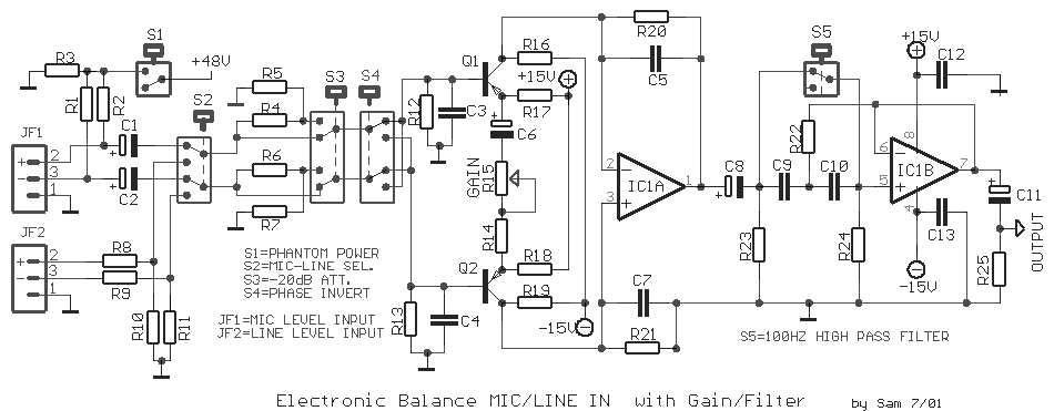 Mic-Line Balance input - The Circuit unbalanced xlr wiring 