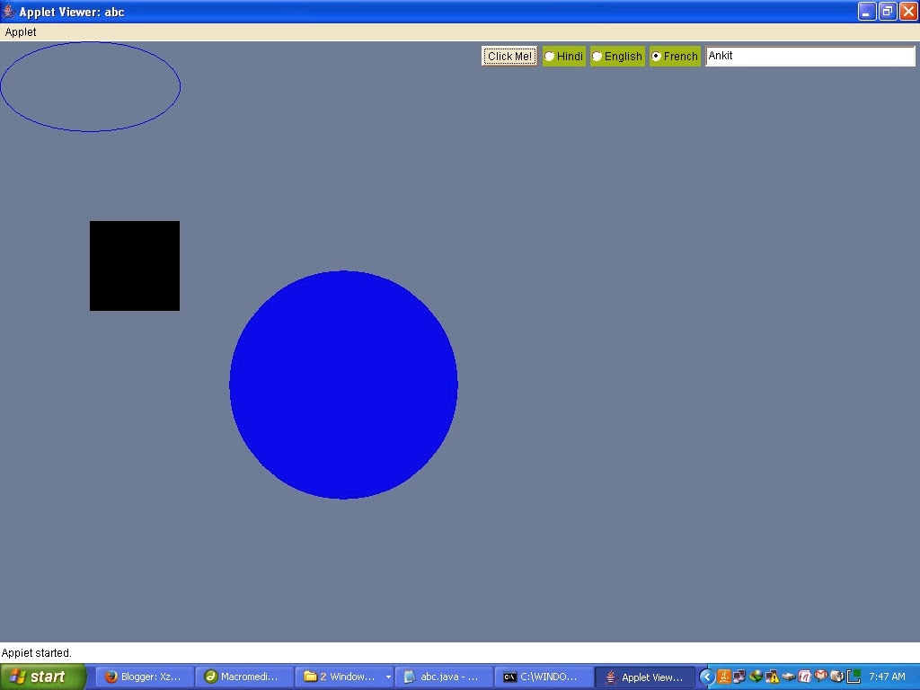 Simple Random Color Program using Applets in JAVA Xzonecode