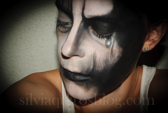 Maquillaje Halloween 16: Payaso diabólico, Halloween Make-up 16: Evil Clown, efectos especiales, special effets, Silvia Quirós