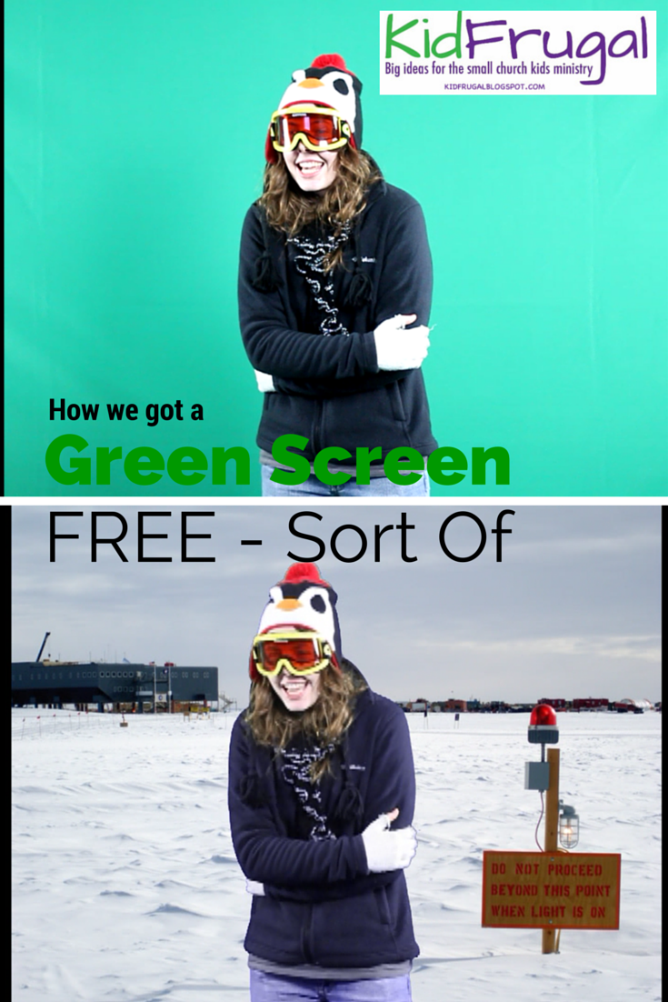 Kidfrugal How To Get a Green Screen for Free...Sort of
