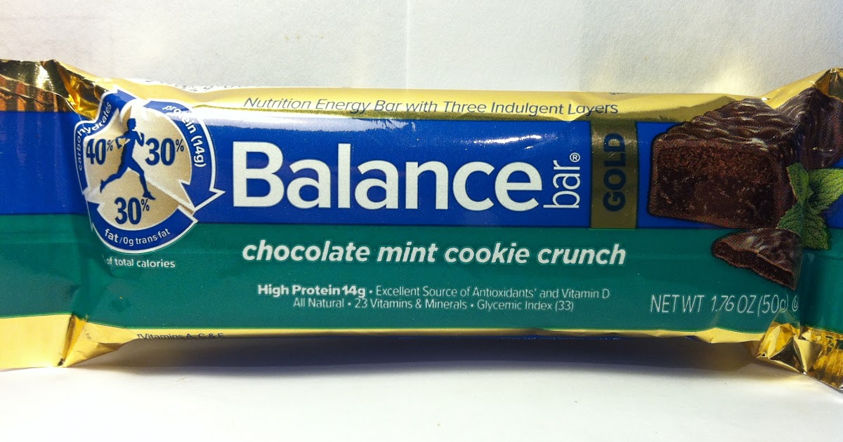 Crazy Food Dude Review Balance Bar Gold Chocolate Mint Cookie Crunch Bar