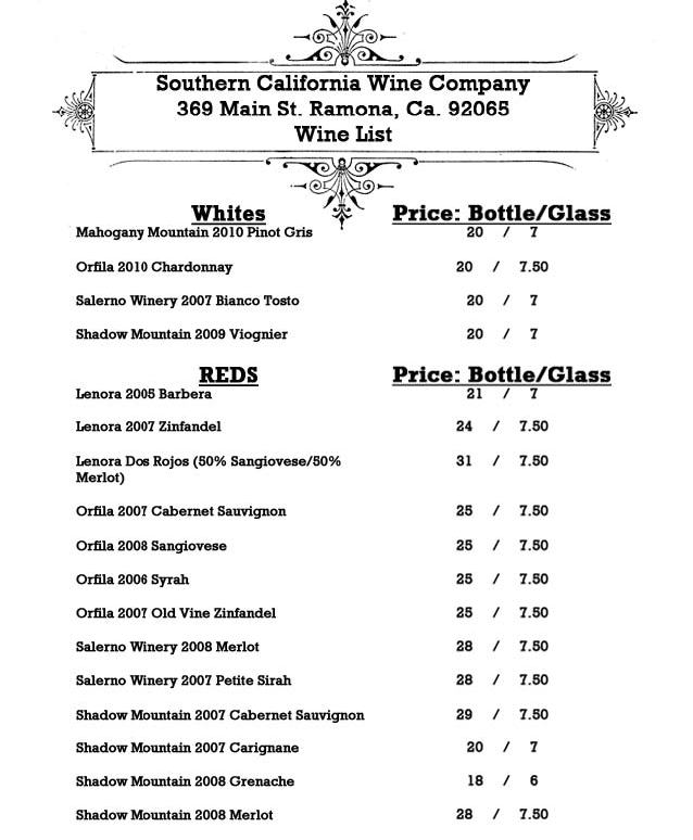 Appellation SoCal SOUTHERN CALIFORNIA WINE COMPANY tasting room & wine bar