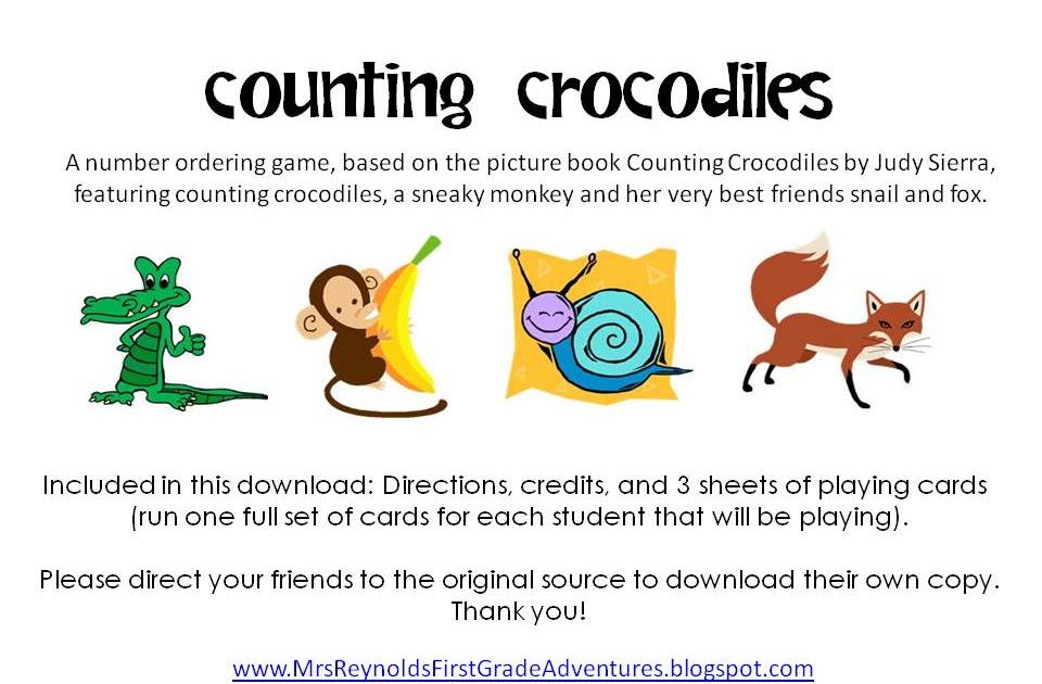 Oh My Little Classity Class [Counting Crocodiles] ordering numbers