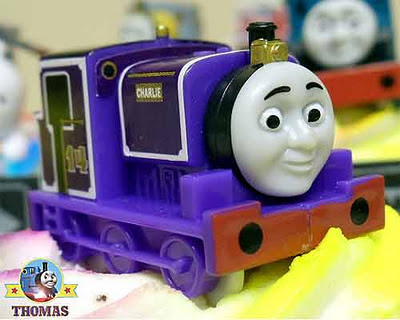 Number 14 rail character from Thomas and friends Charlie the tank engine train cake topper model kit