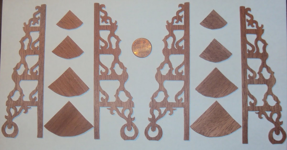 Natalia's Fine Needlework STANDING CORNER SHELF 3. FRETWORK. 112 SCALE