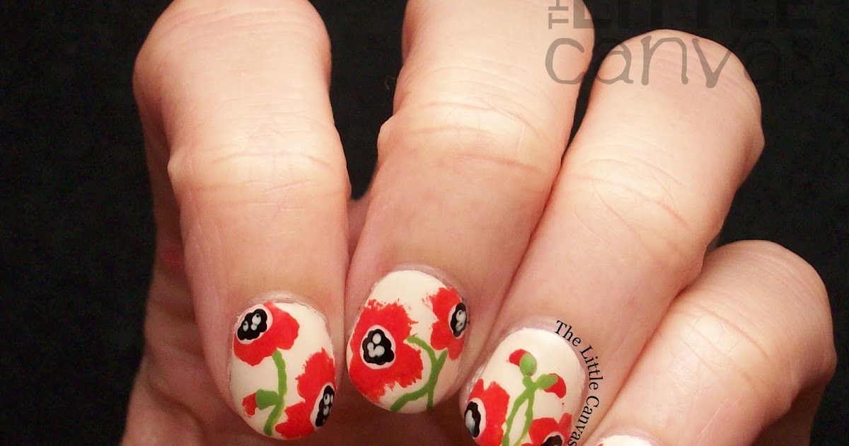 California Poppy Nail Art - wide 6