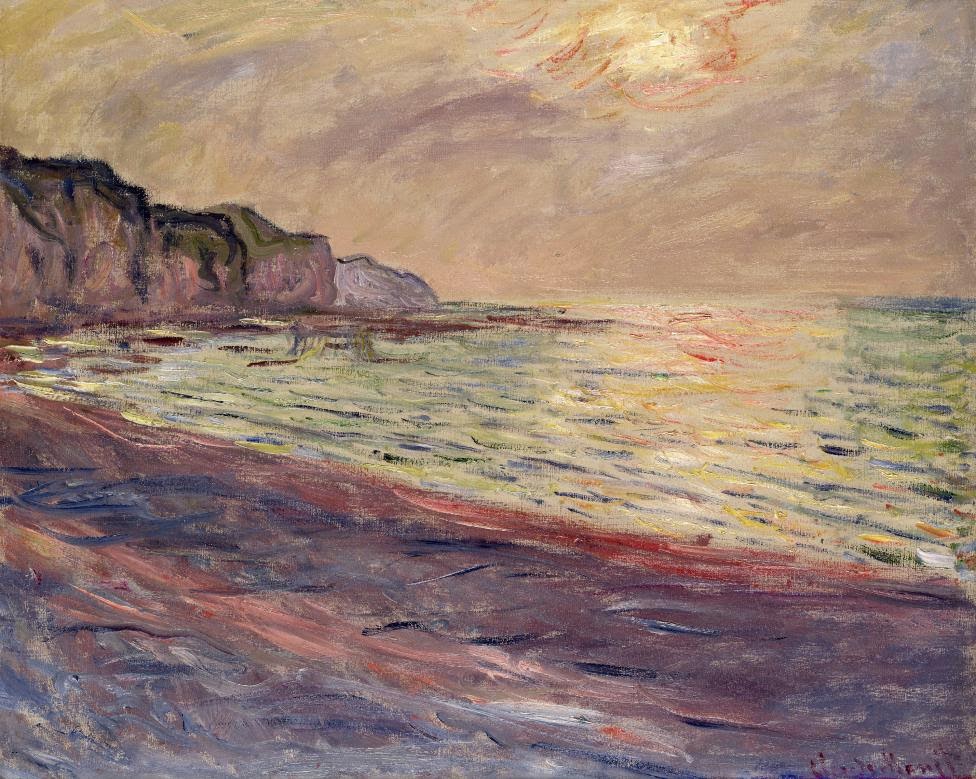 La Plage à Pourville, Soleil Couchant (1882) La Plage à Pourville, Soleil Couchant (1882)