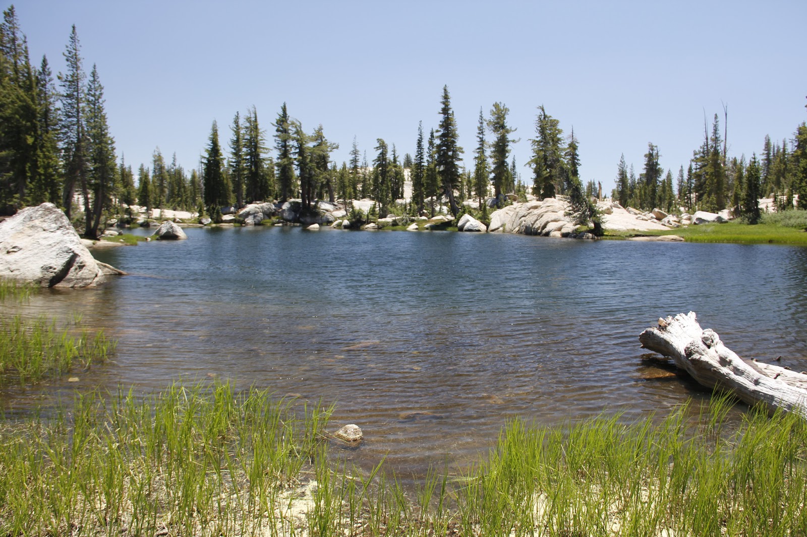 Sierra Nevada Hikes and Lakes Burst Rock, Powell Lake, Chewing Gum