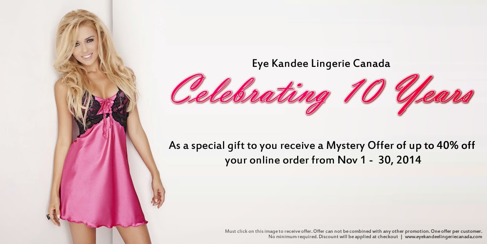 Eye Kandee Lingerie Canada 10th Anniversary