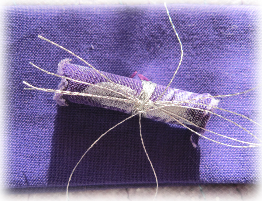 Linda Geiger's "Bright Ideas" Studio Dryer lint fabric....turned it