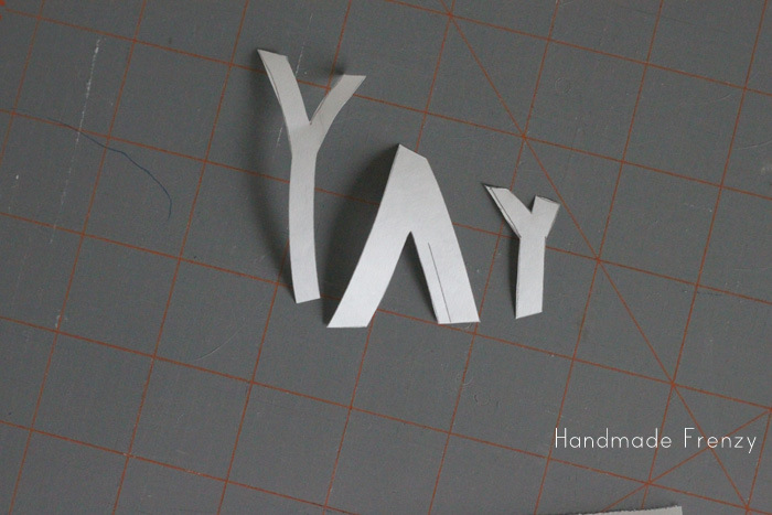 The Fashionable Type - "YAY Banner Tee Tutorial"