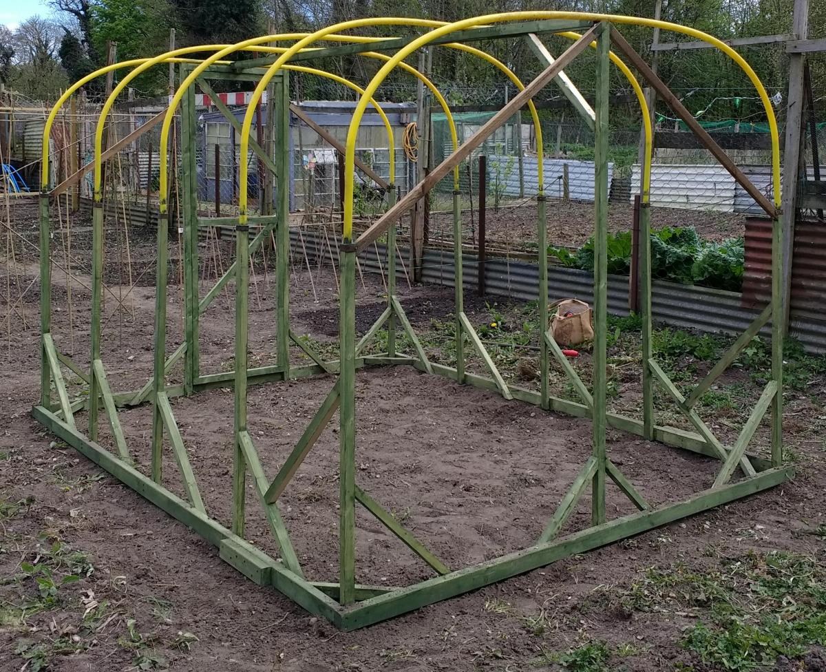 The Shed And Beyond Homemade polytunnel...