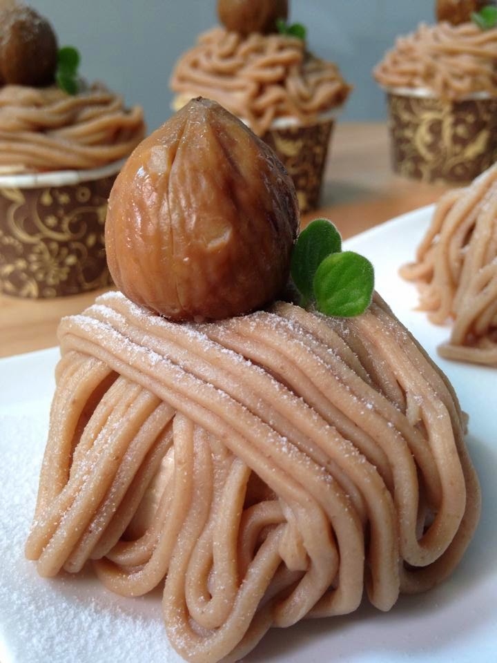 Mont Blanc Chestnut Cake by Kelly Lee