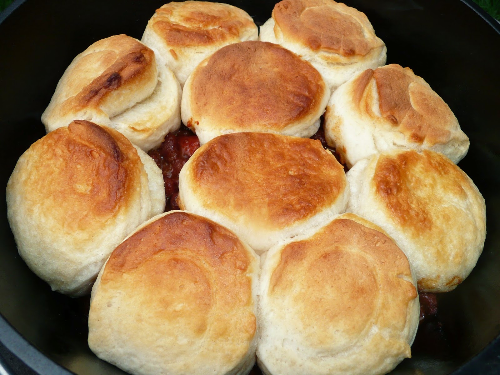 Everyday Dutch Oven Chili Dog Casserole