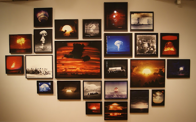 from Camera Atomica Exhibit at Art Gallery of Ontario in Toronto, AGO, Nuclear, Weapons, Photography, Meltdown, Photos, Disaster, World War Two, Canada, The Purple Scarf, Culture, Art, Artmatters, Exhibition, Michael Light, Test Sites, Mushroom Clouds