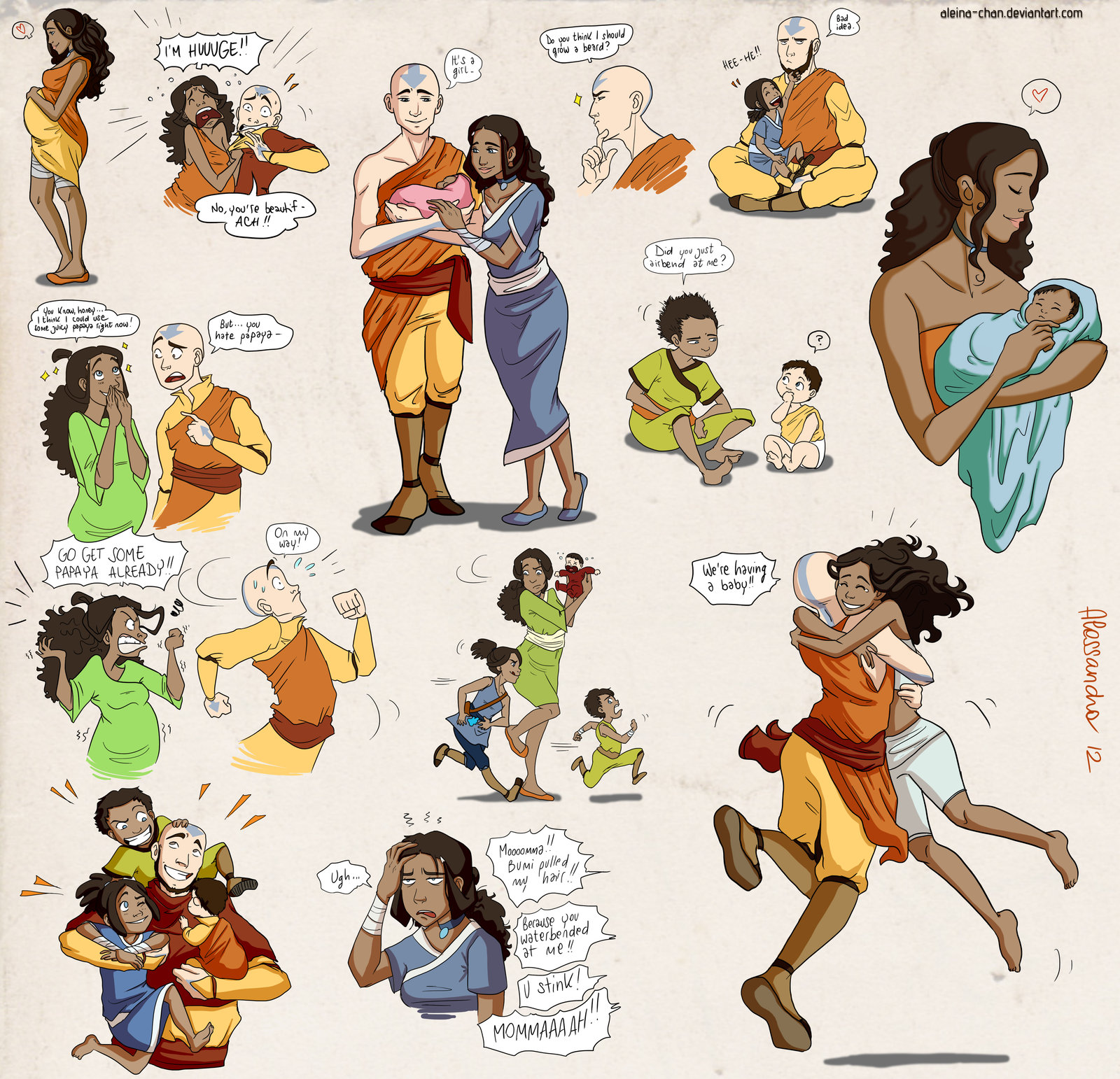 avatar the last airbender and legend of korra family tree