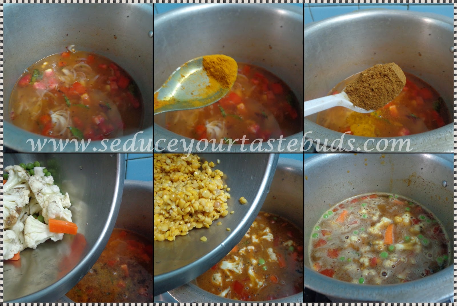 Quick Sambar in Pressure Cooker Seduce Your Tastebuds...