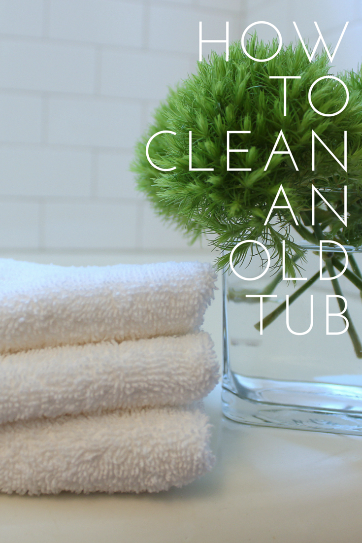 Cottage and Vine How To Clean an Old Bathtub