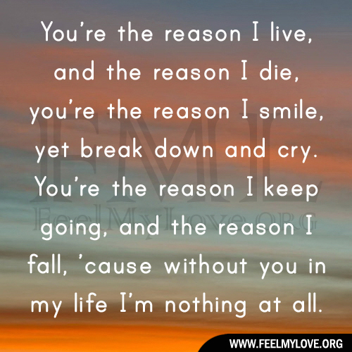 you are the reason